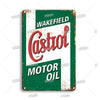 Vintage metal sign for Wakefield Castrol Motor Oil