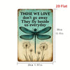 Vintage Metal Wall Art – Dragonfly & Dandelion Design