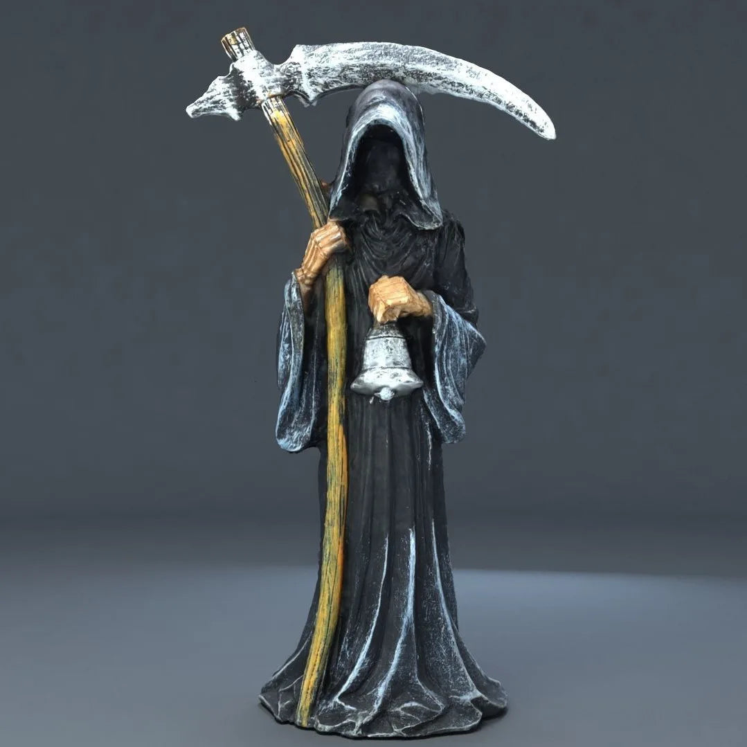 Grim Reaper Resin Statue for Dark Home Decor