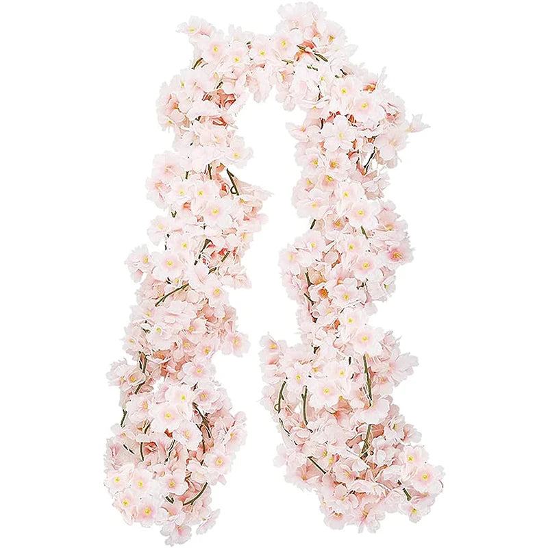 Artificial Sakura Flower Vine for Wedding and Party Decoration
