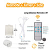 Rechargeable LED tea light candles with a remote control and timer for long distance use