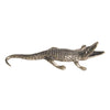 Handcrafted Copper Crocodile Incense Burner Figurine