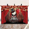 Evil Clown Circus Halloween Photography Backdrop