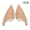 Pair of realistic, light tan latex elf ears for cosplay and costume parties, measuring 12cm.