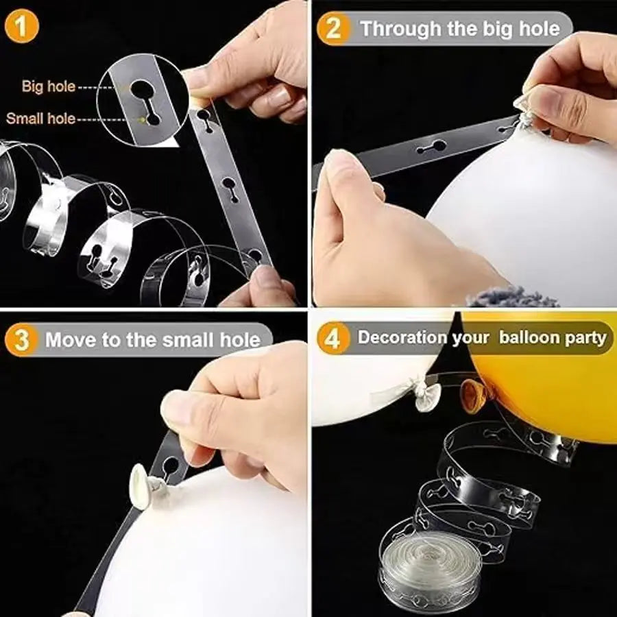 Instrucciones paso a paso para usar un kit de guirnalda de globos en arco de látex para decoración