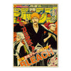 A poster featuring characters from Bleach with Japanese text and artwork.