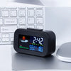 Compact Weather Station Clock with Color Display and Temperature & Humidity Monitor