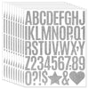 A set of glitter alphabet letter stickers showing the entire English alphabet from A to Z and various punctuation marks.