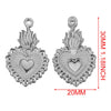 Gold Sacred Heart Charms for Jewelry Making