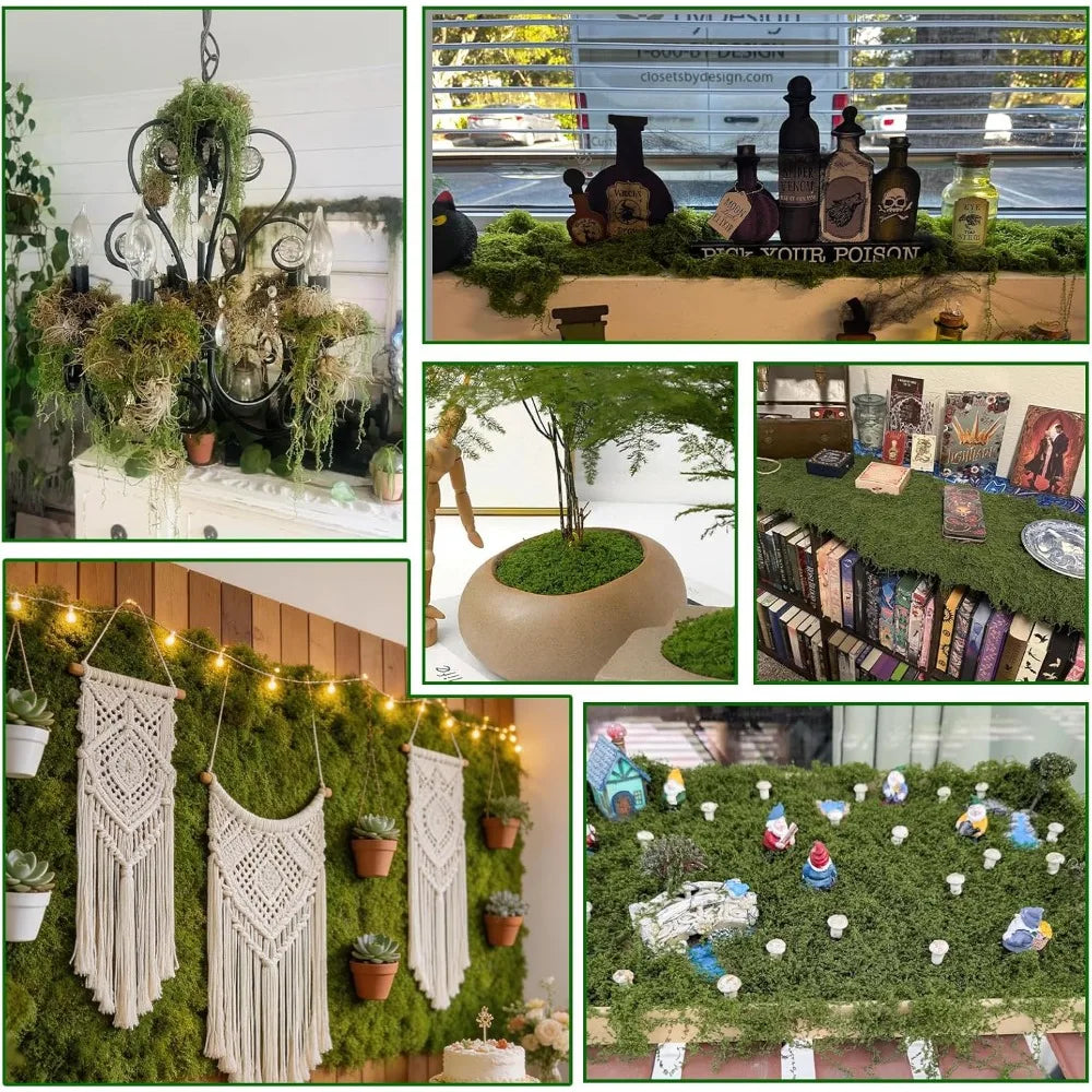 Artificial Moss Mat for Table Runner and DIY Decor