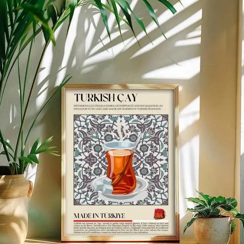 Tea Lovers Canvas Wall Art – Modern Kitchen Decor