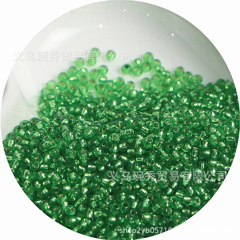Silver Rice Glass Beads for Jewelry Making