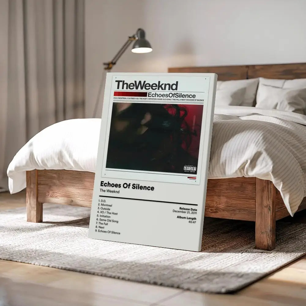 The Weeknd Calligraphy Album Art Canvas Print