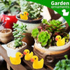 Mini Yellow Duck Resin Charms for DIY Crafts and Decor (200 Pack)