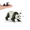 A realistic panda figurine showing the animal's size and detail.