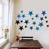 20-Piece Acrylic Moon & Star Wall Decals with 3D Mirror Finish