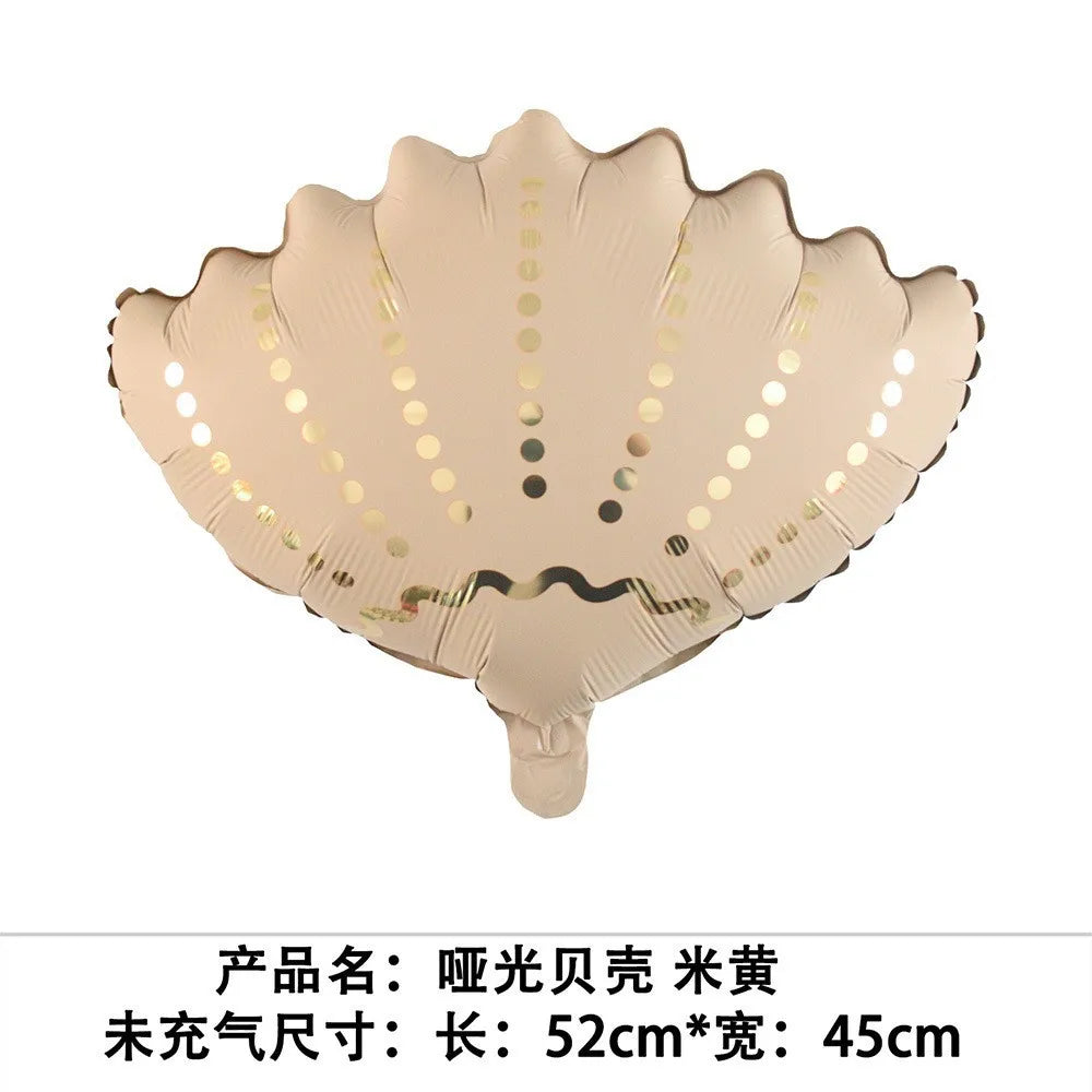 Ocean-Themed Foil Balloon Set with Starfish, Shells & Jellyfish
