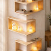 Corner Floating Wooden Wall Shelves for Home Decor