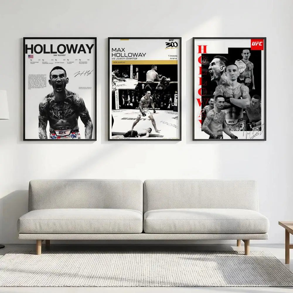 Aesthetic MMA Fighter Wall Art Poster – Waterproof & Easy to Stick