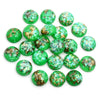 Mixed Color Resin Cabochons with Metal Foil Backing for Jewelry Making