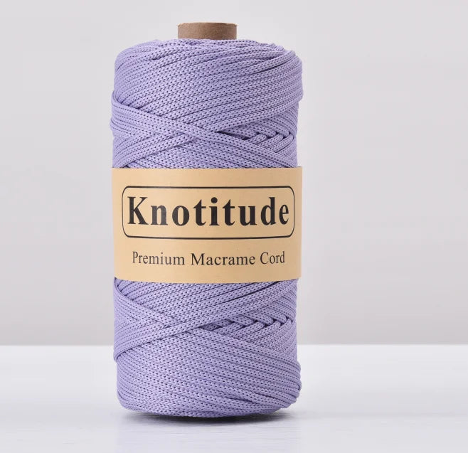 4mm Polyester Macrame Cord - 300g Spool for Knitting & DIY Crafts