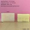A rectangular block of pale yellow silicone mold used for making candles or crafts.