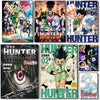 A collection of Hunter x Hunter anime canvas wall art featuring various characters and scenes.