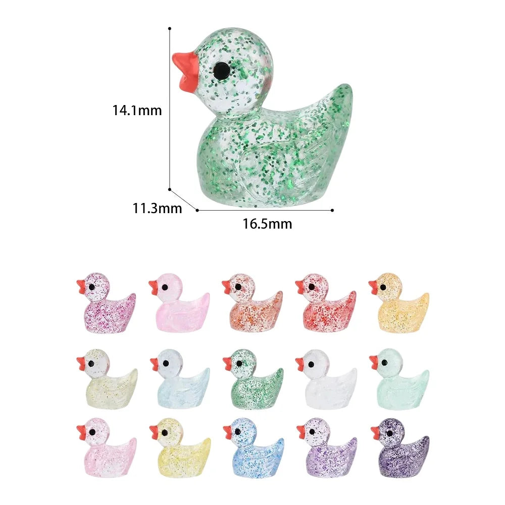 A set of resin mini mushroom figurines in various pastel and natural green colors.