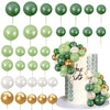 Pearl Green Cake Topper Balls Set
