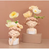 Resin Cartoon Girl Flower Planter