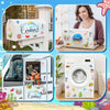 A set of fridge magnets featuring an ocean cruise theme, including a refrigerator and a washing machine.