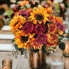 Silk Sunflower Wreath Bouquet for Home & Wedding Décor
