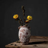 Mottled Ceramic Flower Vase – Antique Style Home Decor