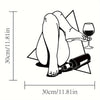 A minimalist abstract face metal wall art featuring a sculpture of a relaxed leg and foot.