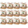 Wooden Tealight Candle Holders with Heart-Shaped Tags — Wedding & Baby Shower Favors