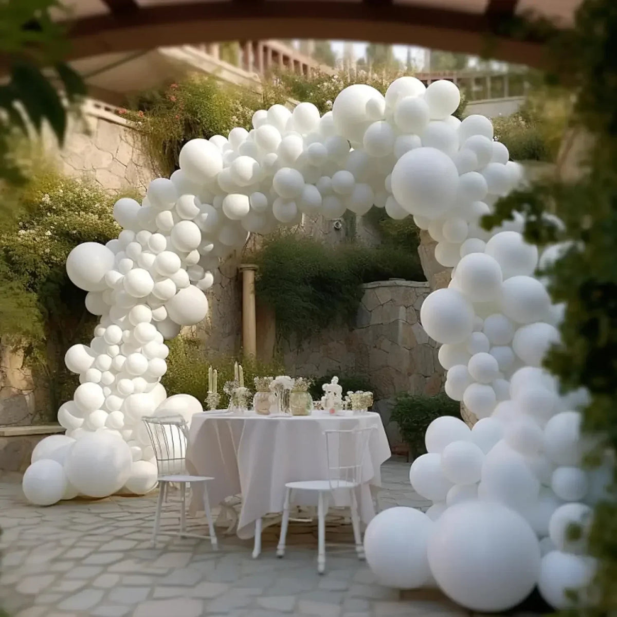 Matte White Balloon Variety Pack for Parties and Events