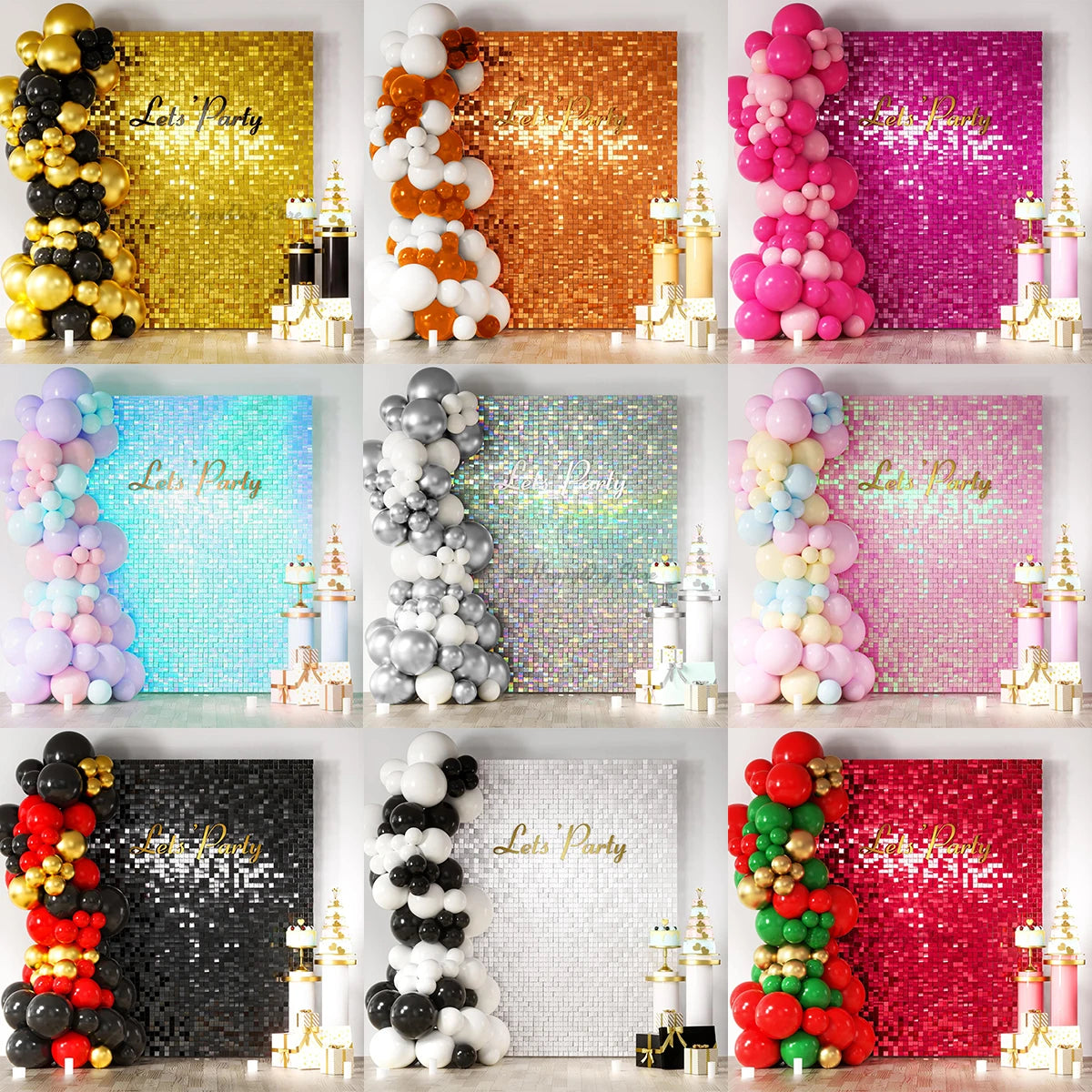 Pearl Green Cake Topper Balls Set