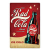 Vintage metal wall sign advertising Rad Cola classic original 1945 with ice cold text