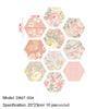 Hexagon Peel-and-Stick Wall & Floor Tiles