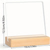 A transparent acrylic display board for organizing nail shapes, showing dimensions of 12.5cm by 10cm.