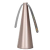 A rose gold automatic electric fly repellent fan with a curved metal guard.