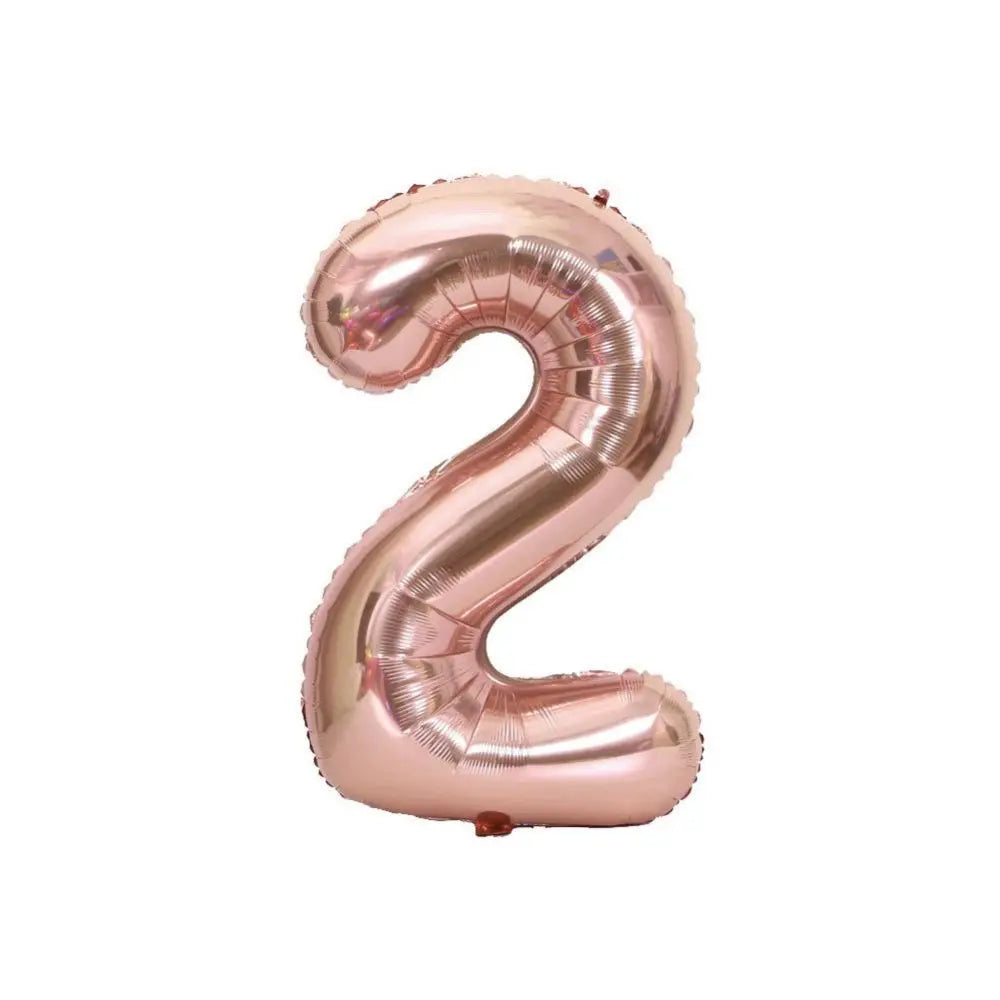 Large Red Number Foil Balloon for Birthday and Anniversary Decor
