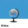 A desktop educational globe showing the HD English world map on a stand.