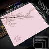 A pink cherry blossom themed non-slip gaming mouse pad with dimensions 45cm x 40cm.