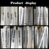 Display of white and orange RGB glow foam sticks for parties and events