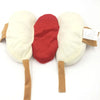 Classic hot dog costume for dogs featuring a white bun and red sausage.