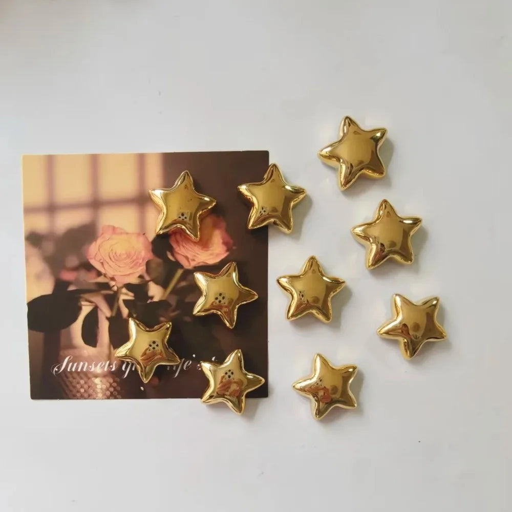 Metal Star Fridge Magnets – Set of 5