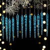 Acrylic Icicle Christmas Tree Ornaments (Set of 12)