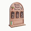 Wooden Book Tracker Display