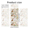 A set of botanical print static cling window film sheets featuring deer and floral designs.
